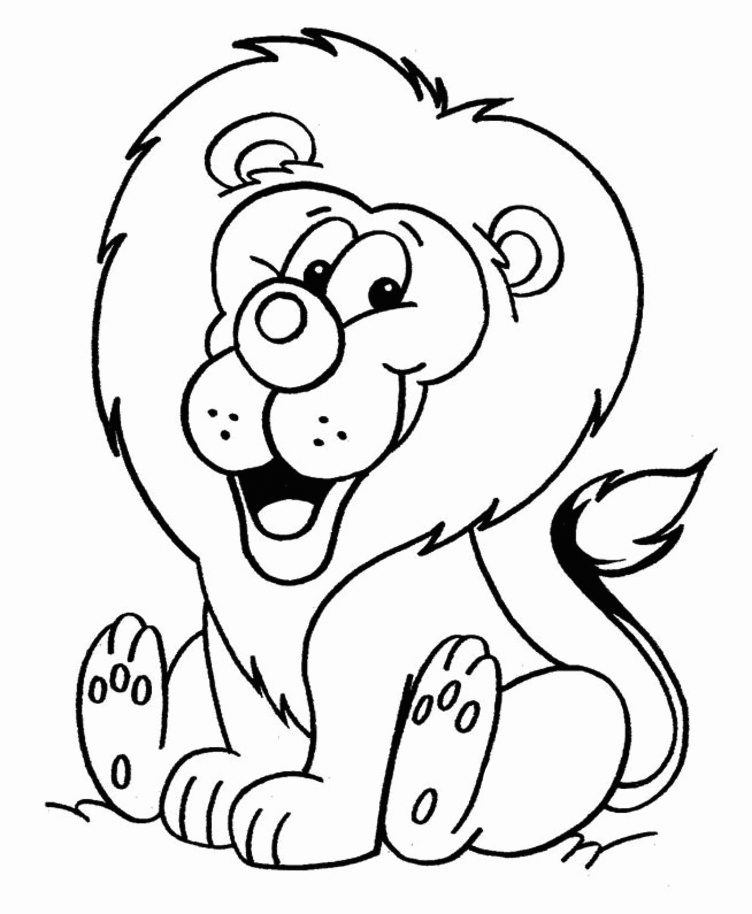 66 Cute Lion Coloring Pages  HD