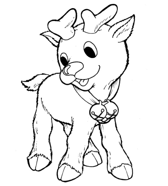 Free Printable Reindeer Coloring Pages For Kids