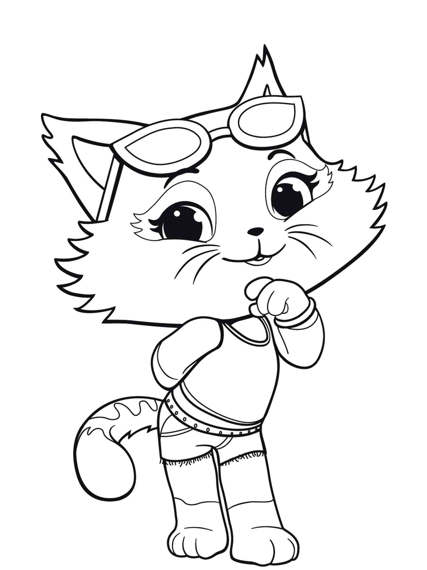 Cat Free Printable Coloring Pages For Kids