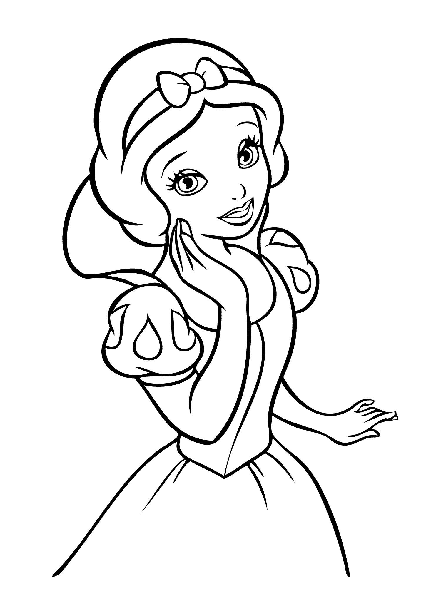 Snow White Princess Coloring Page