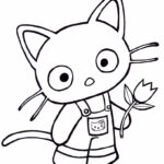 The Cutest Cat Coloring Page
