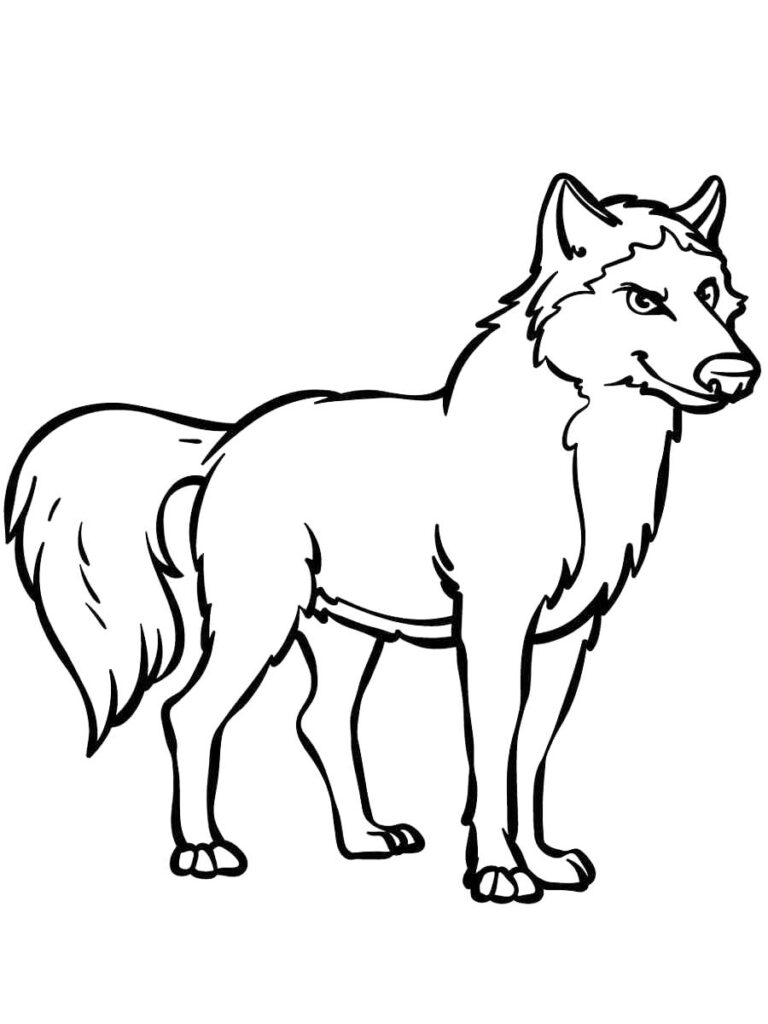 Wolf Printable Coloring Pages