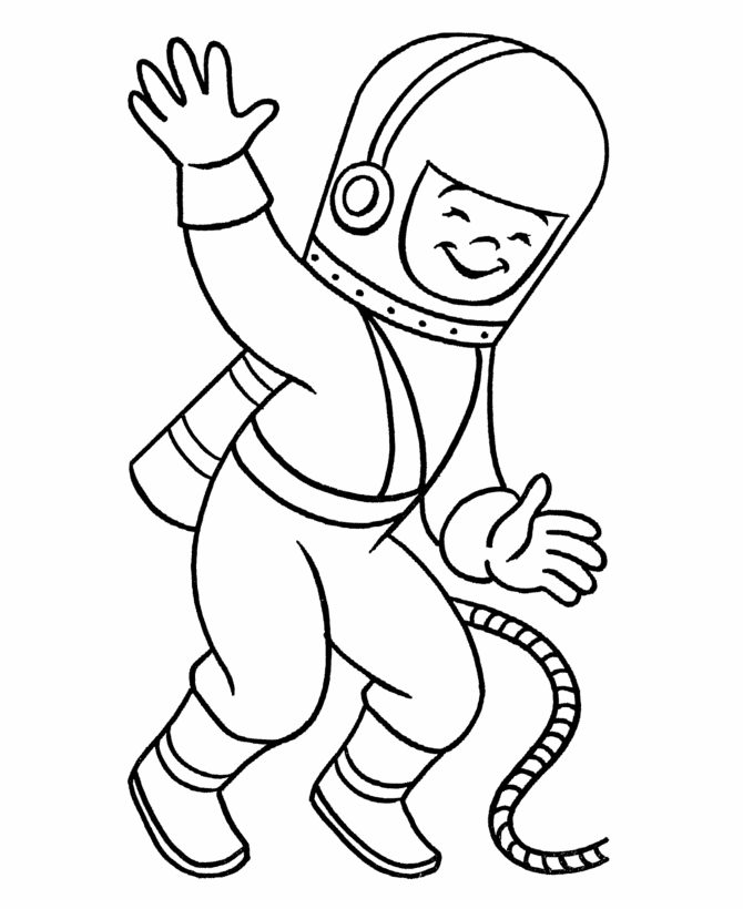 Astronaut Coloring Pages For Free