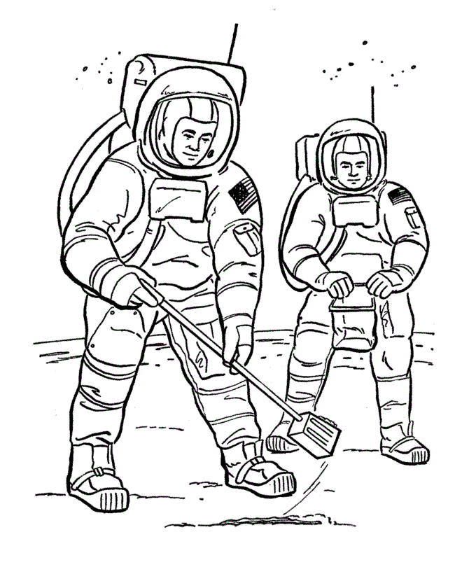 Astronaut Coloring Pages Pictures