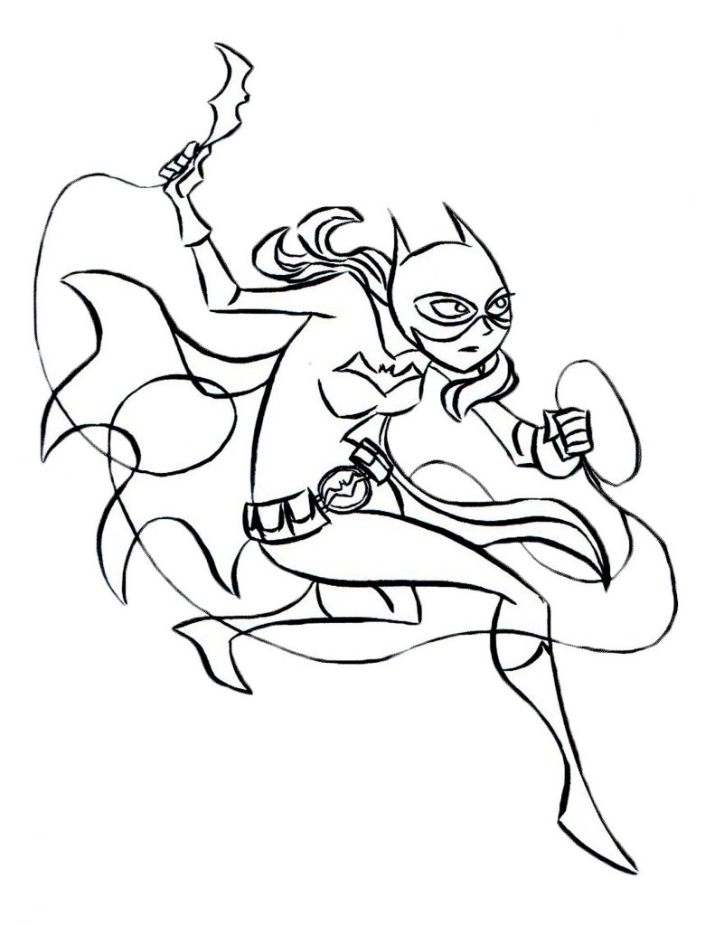 Batgirl Coloring Pages Printable