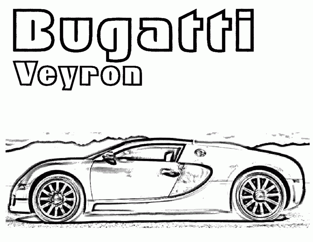 Bugatti Coloring Page