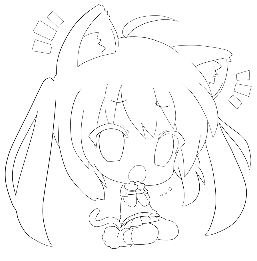 Chibi Coloring Pages For Girls