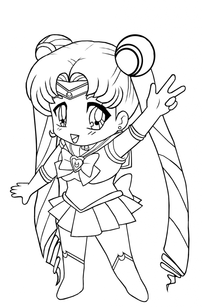 Chibi Coloring Pages For Kids