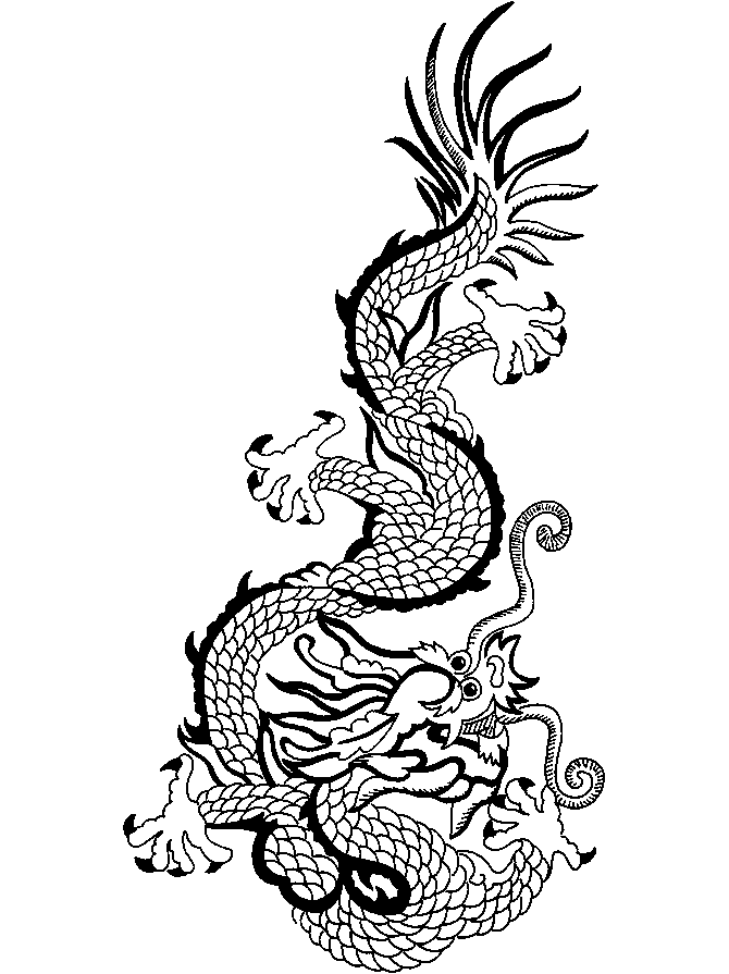 Chinese Dragon Coloring Pages Pictures