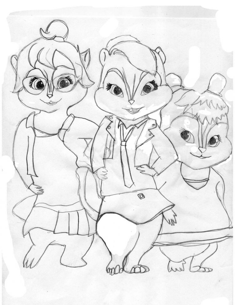 Free Printable Chipettes Coloring Pages For Kids