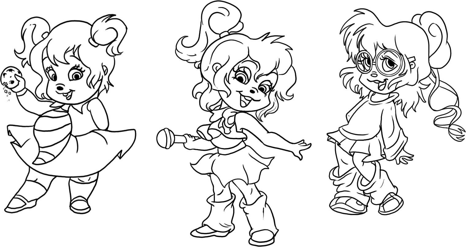 Download Free Printable Chipettes Coloring Pages For Kids