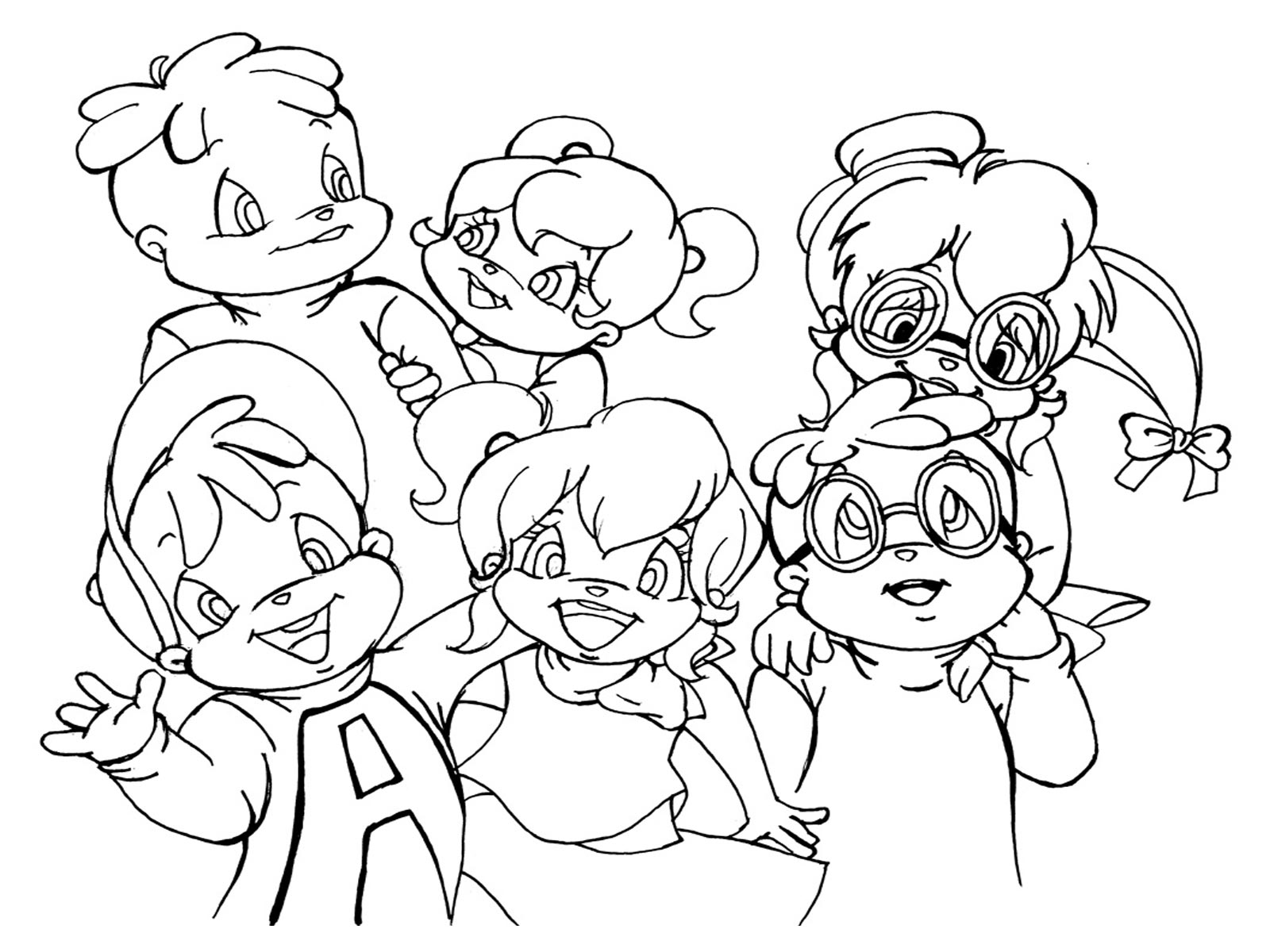 chipettes coloring pages