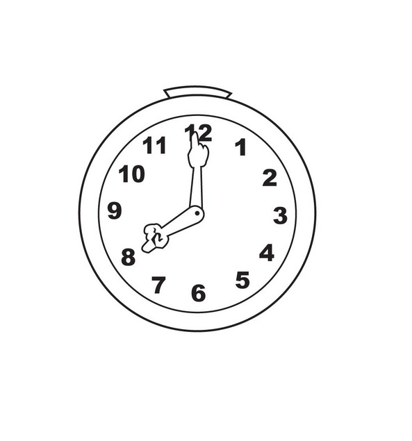 Download Free Printable Clock Coloring Pages For Kids