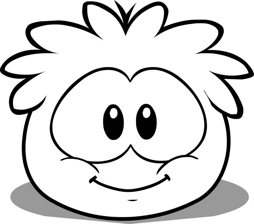 Club Penguin Coloring Pages of Puffles