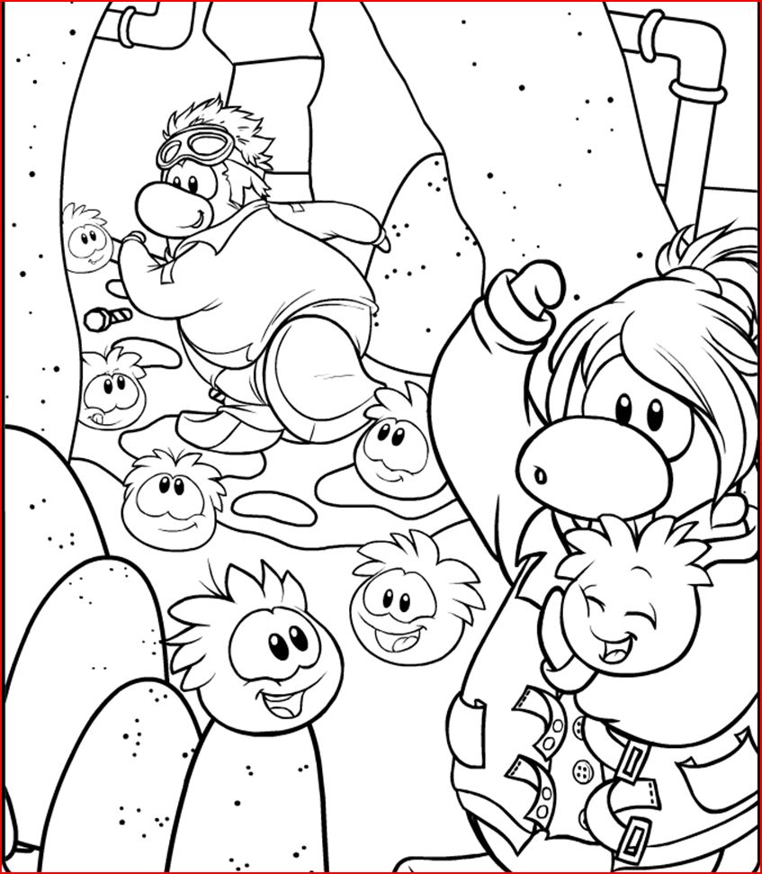 club penguin ninja coloring pages