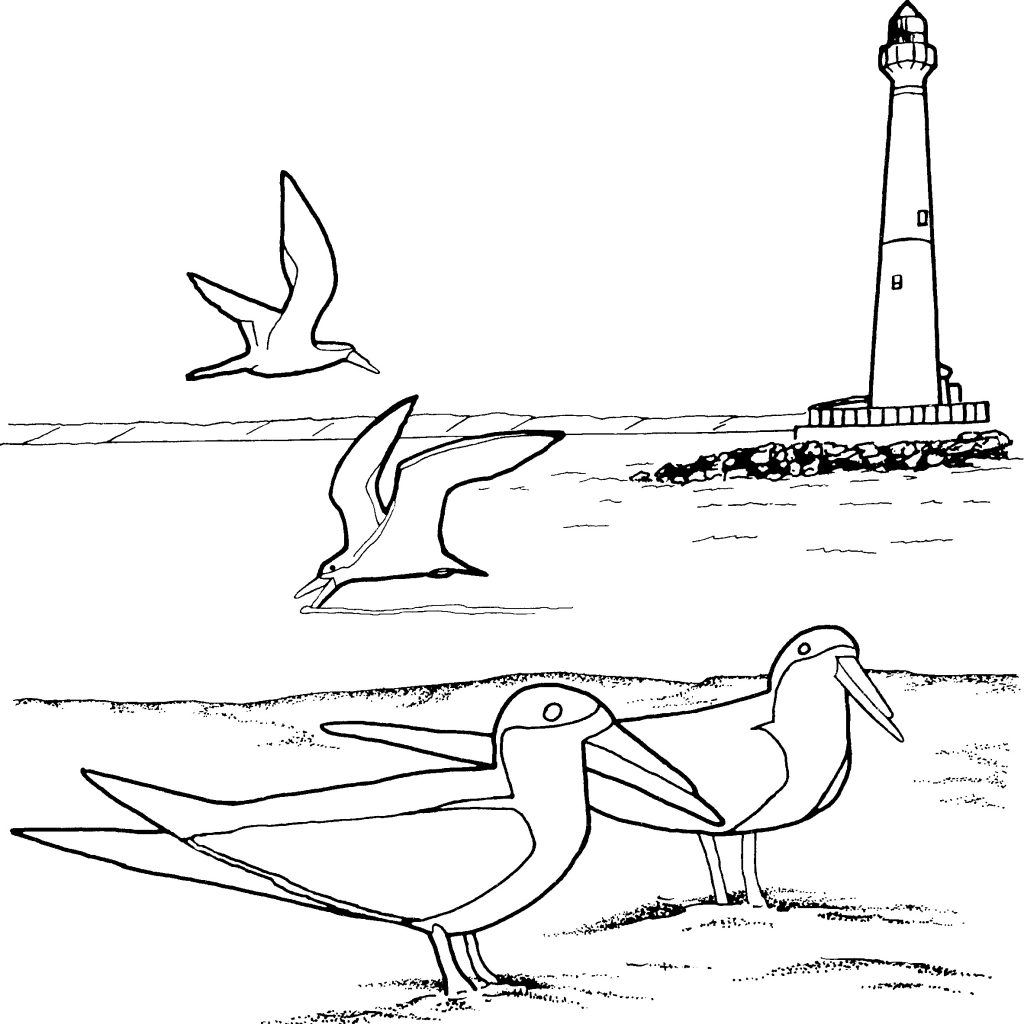 Coloring Lighthouse Pages For Kids