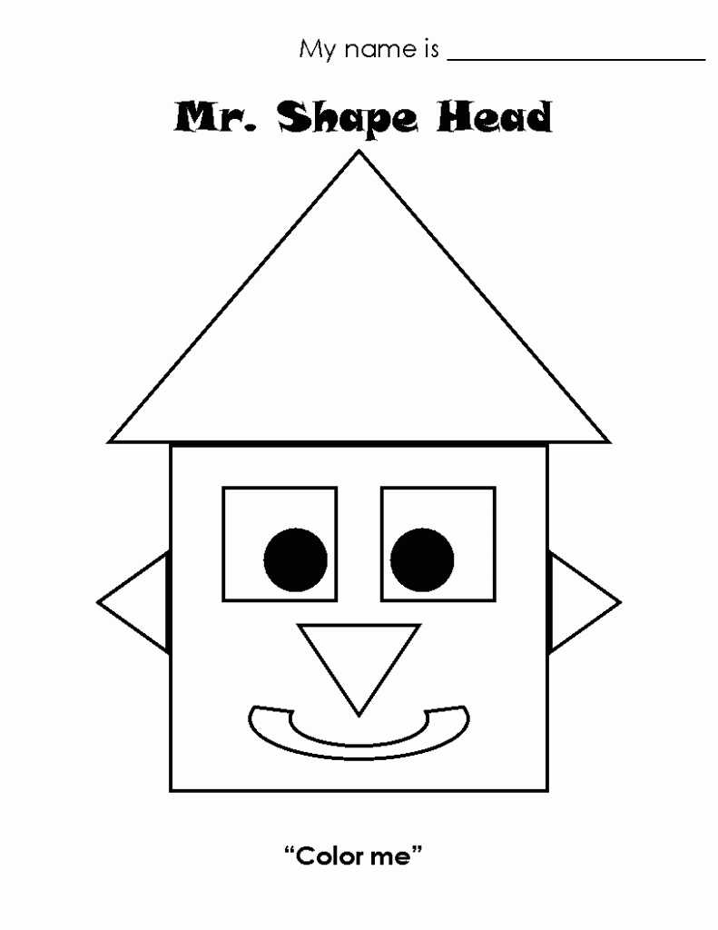 Coloring Pages For Kids Shapes