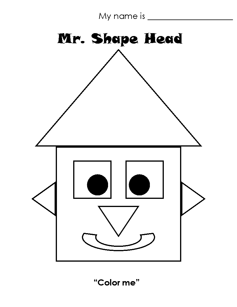 Printable Coloring Shapes
