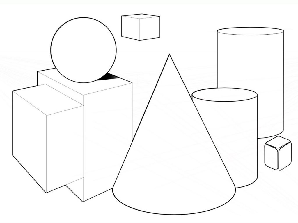 Coloring Pages Shapes Geometric