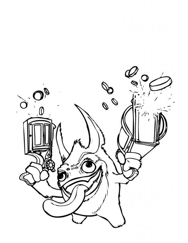 Coloring Pages Skylanders Giants