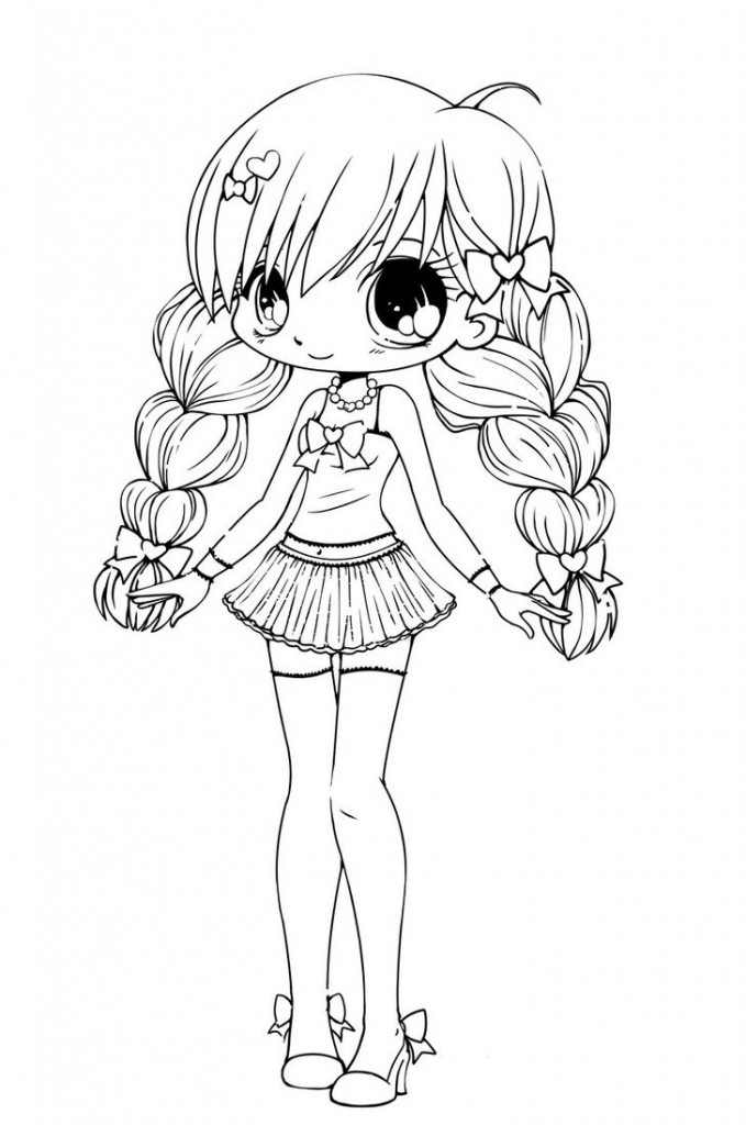 Coloring Pages of Chibi