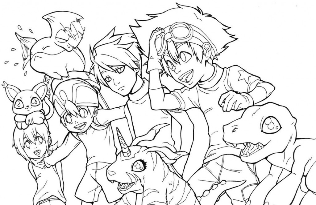 Coloring Pages of Digimon