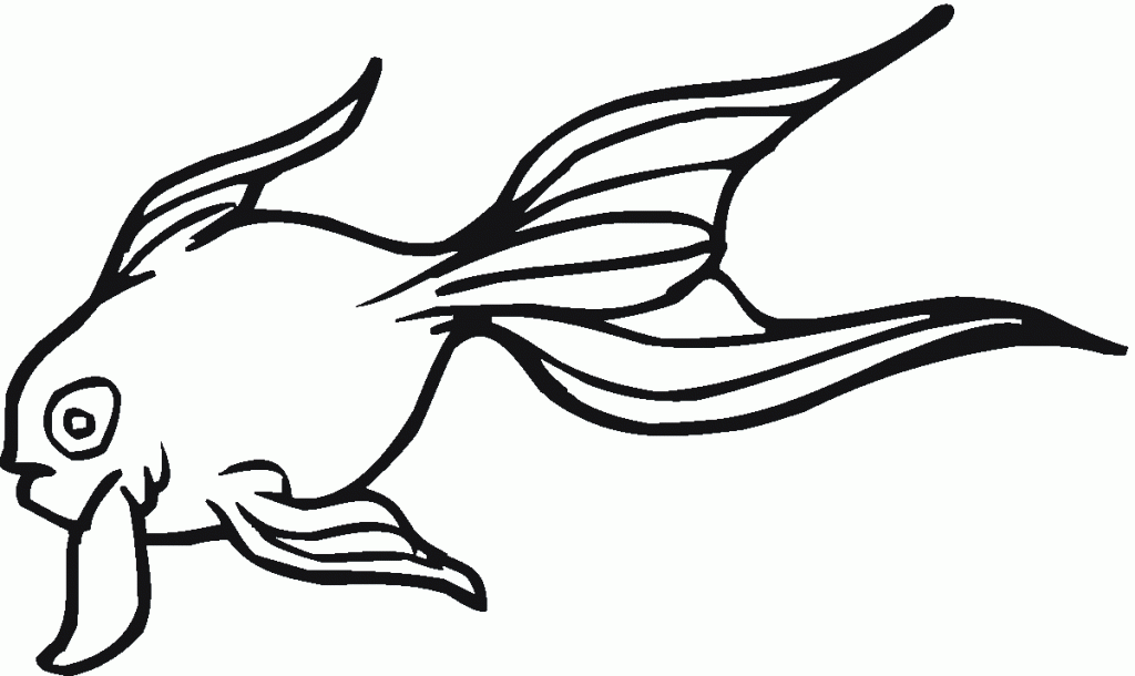 Coloring Pages of Goldfish