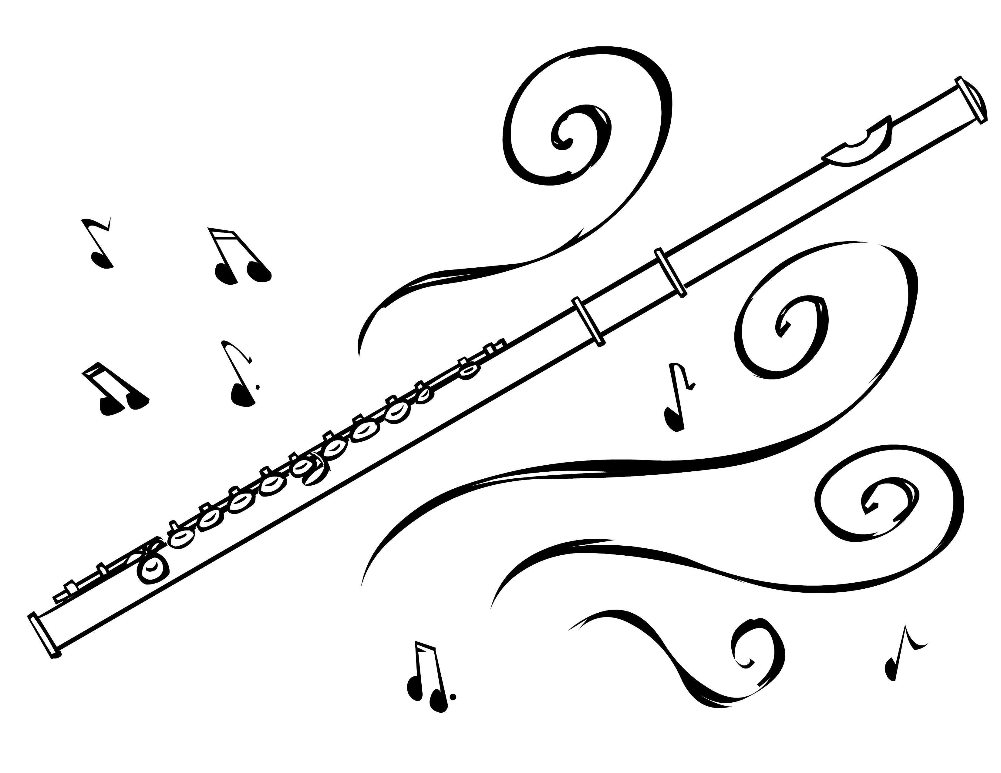 Printable Bass Clef Coloring Page