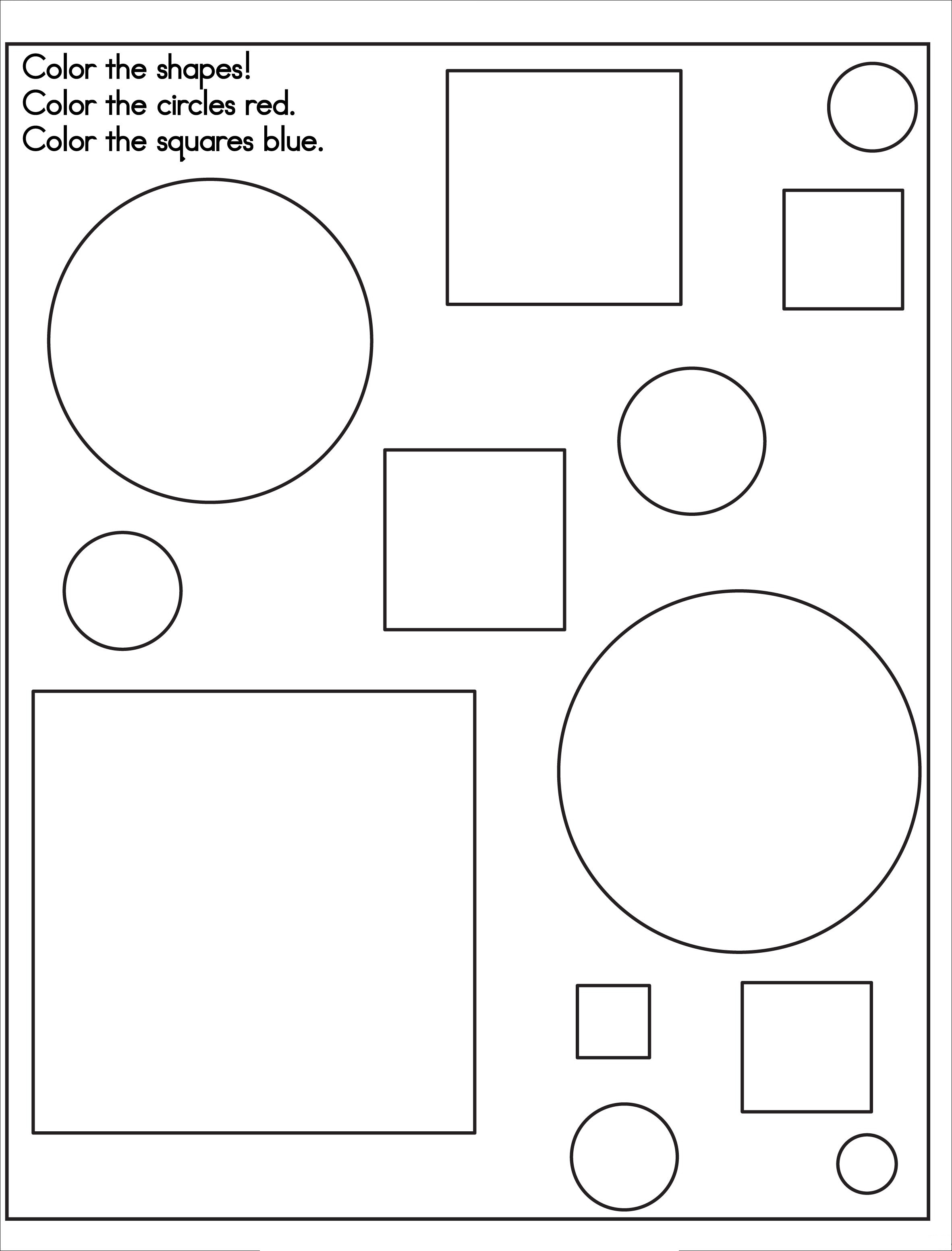 51 Coloring Pages Shapes  Images