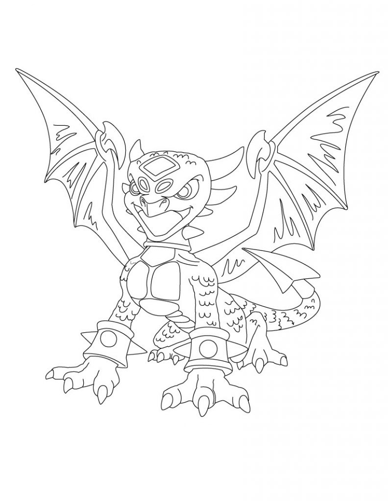 Coloring Pages of Skylanders Giants