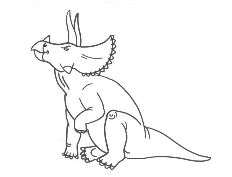 Free Printable Triceratops Coloring Pages For Kids