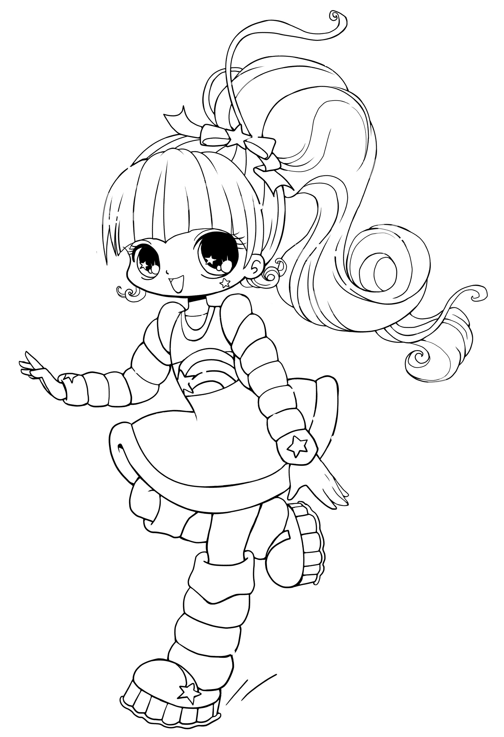 Cute Anime Printable Coloring Pages