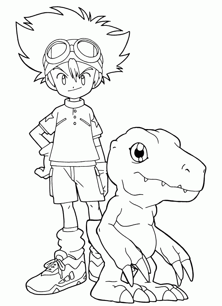 Digimon Coloring Page