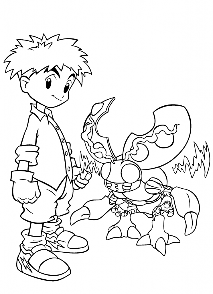 Digimon Coloring Pages For Kids