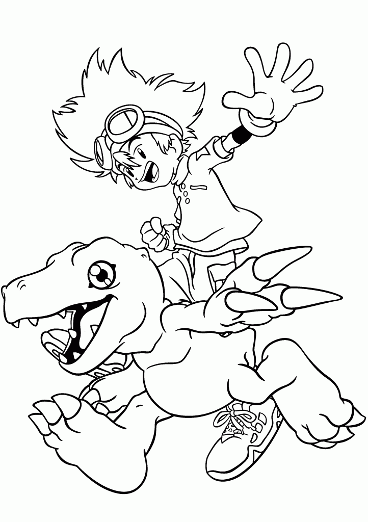 Free Printable Digimon Coloring Pages For Kids