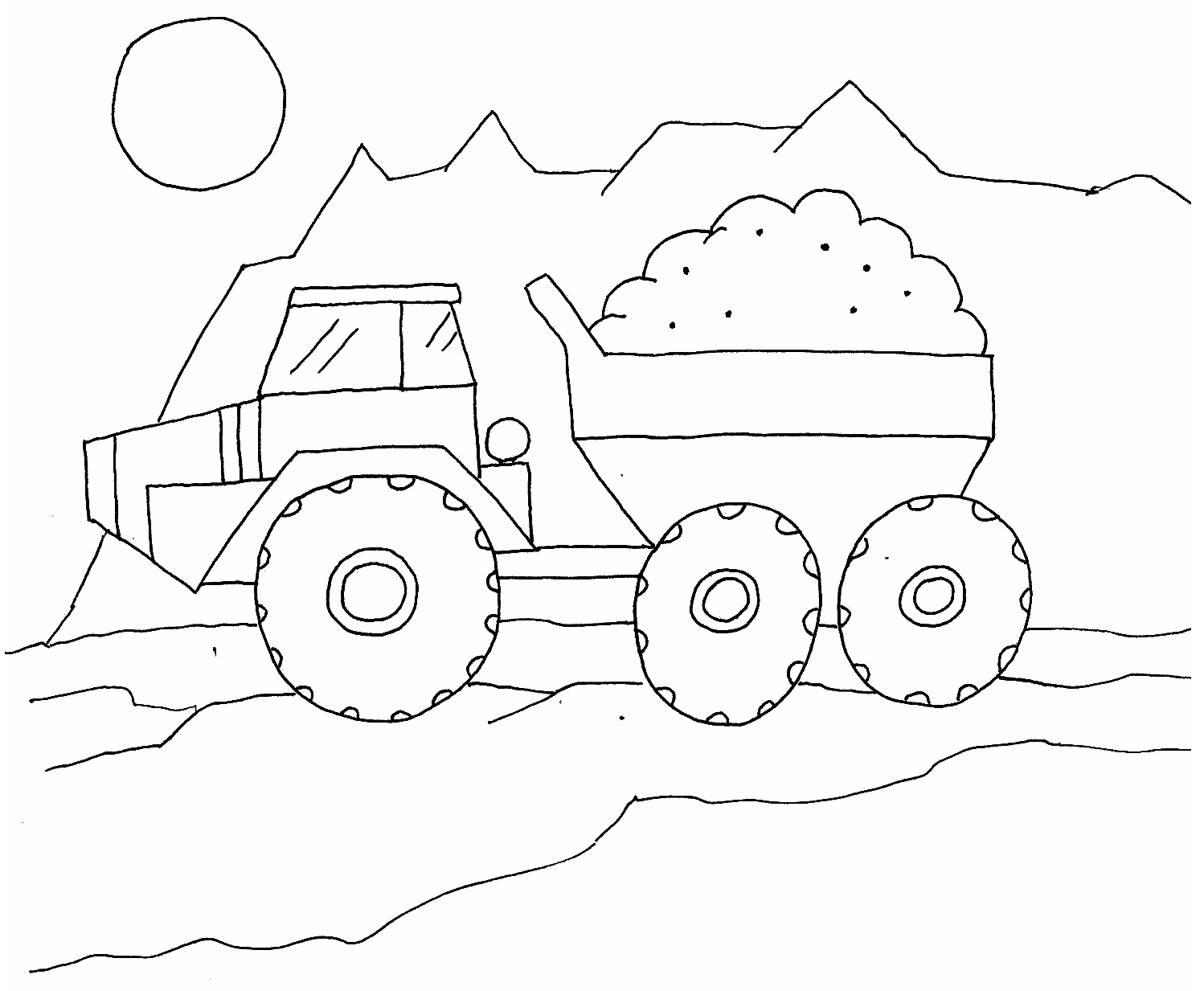 Free Printable Dump Truck Coloring Pages For Kids