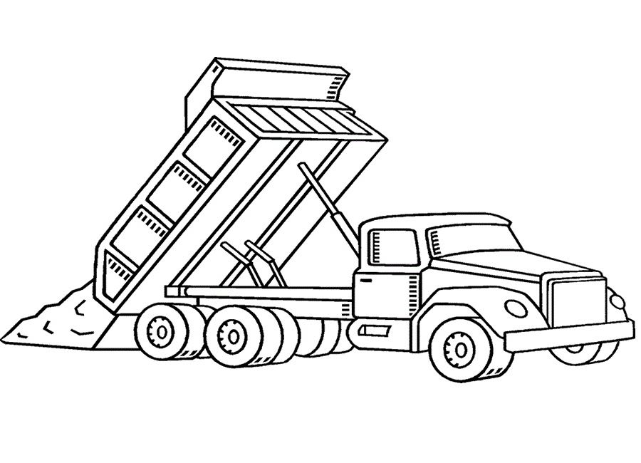 Download Free Printable Dump Truck Coloring Pages For Kids