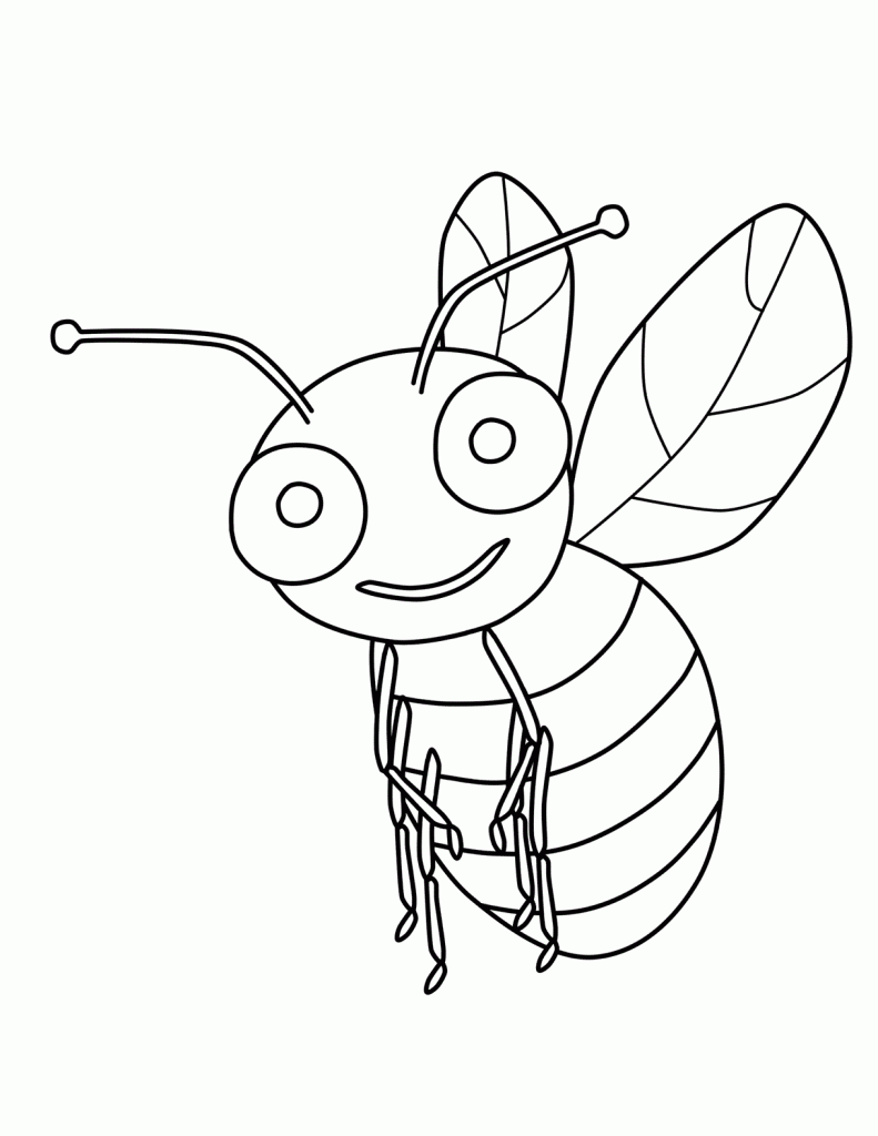 Free Bumble Bee Coloring Pages