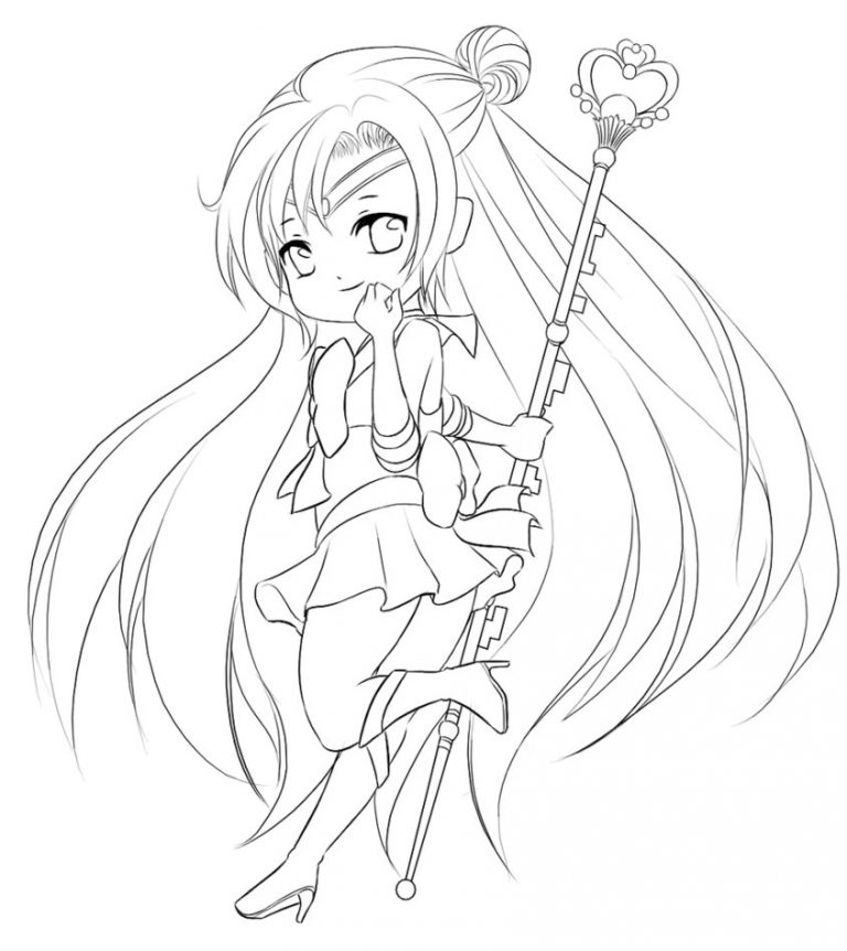 Free Printable Chibi Coloring Pages For Kids