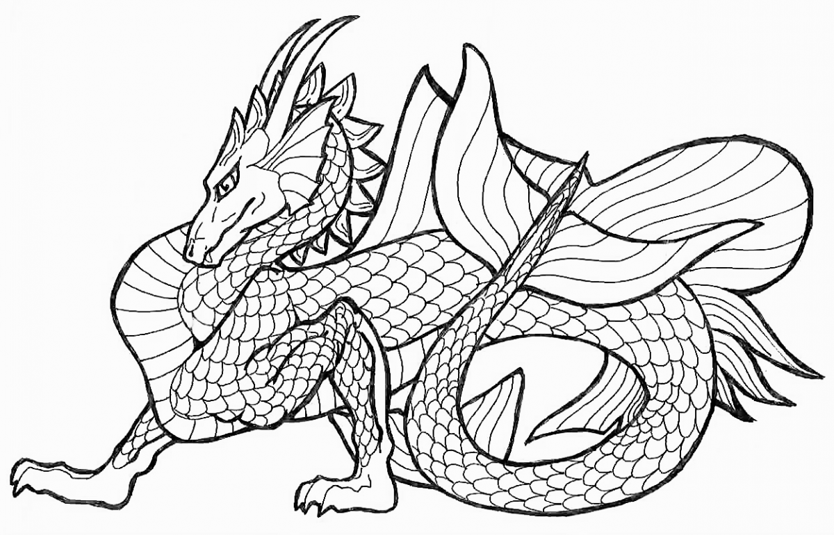 Dragon Images Free Coloring 3