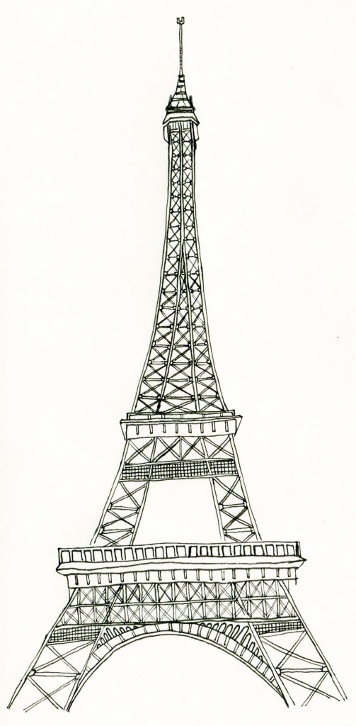 34 Printable Eiffel Tower Coloring Page Doodle Victorian Coloring 