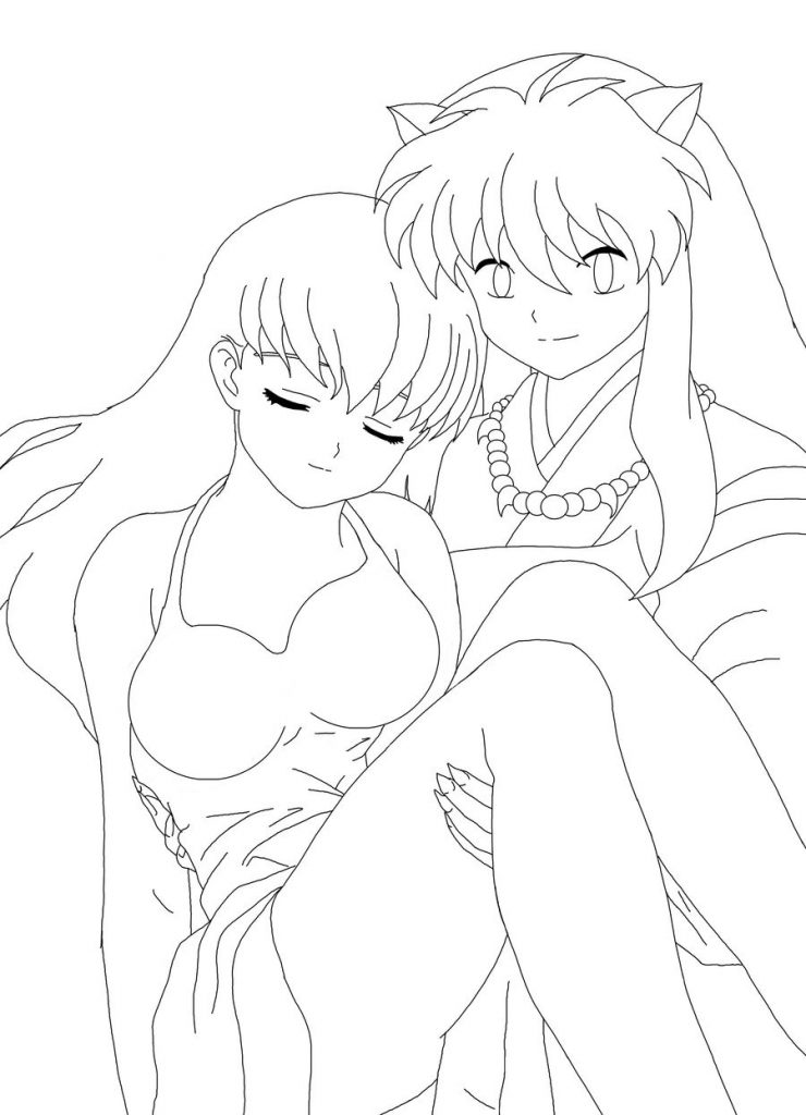 Free Inuyasha Coloring Pages For Kids