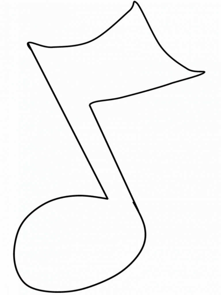 Free Music Note Coloring Pages