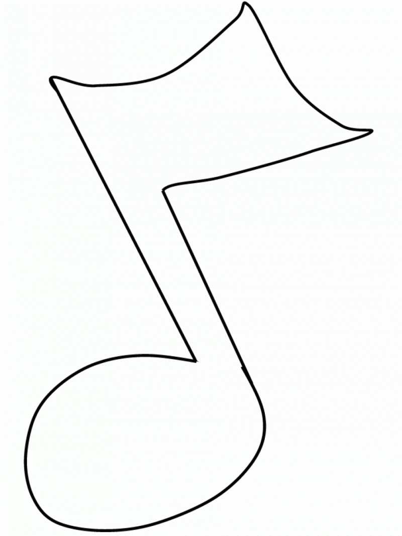 Music Notes Coloring Pages 8