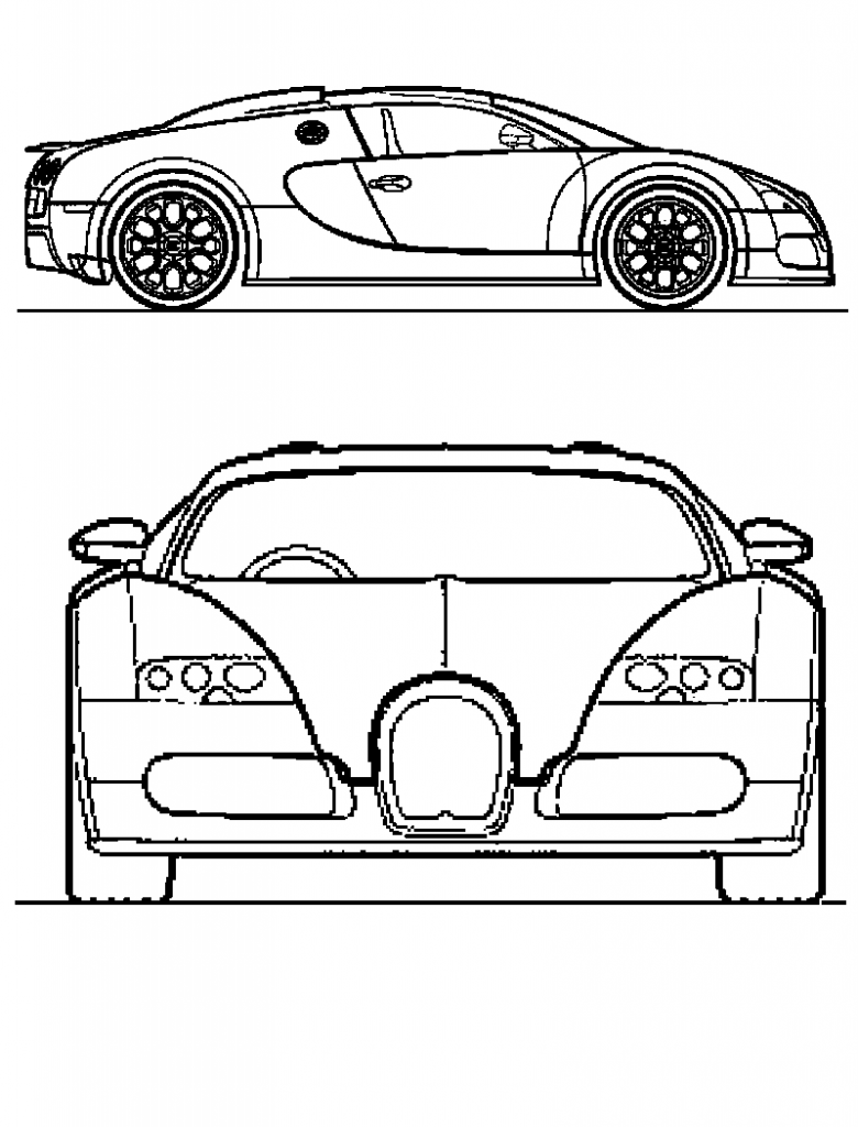 Free Printable Bugatti Coloring Pages