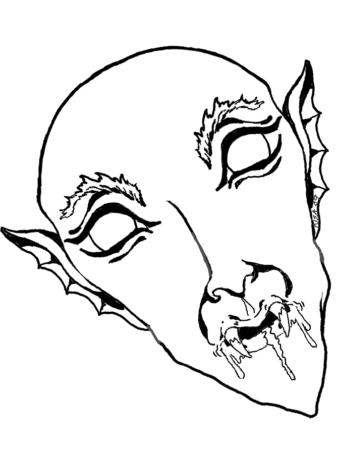 Free Printable Mask Coloring Pages