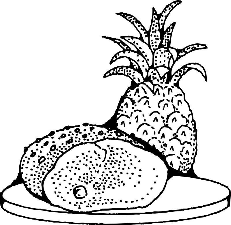 Free Printable Pineapple Coloring Pages For Kids