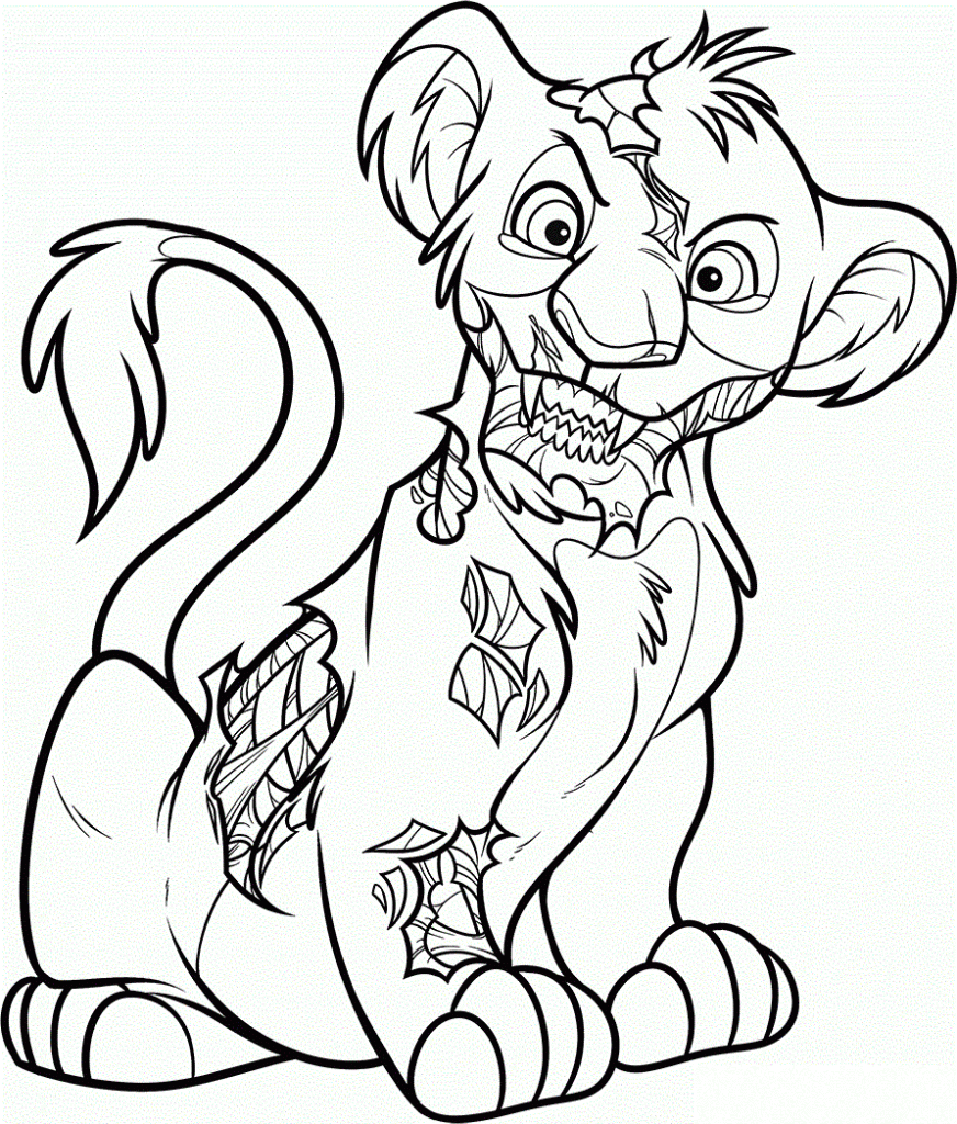 Free Printable Simba Coloring Pages