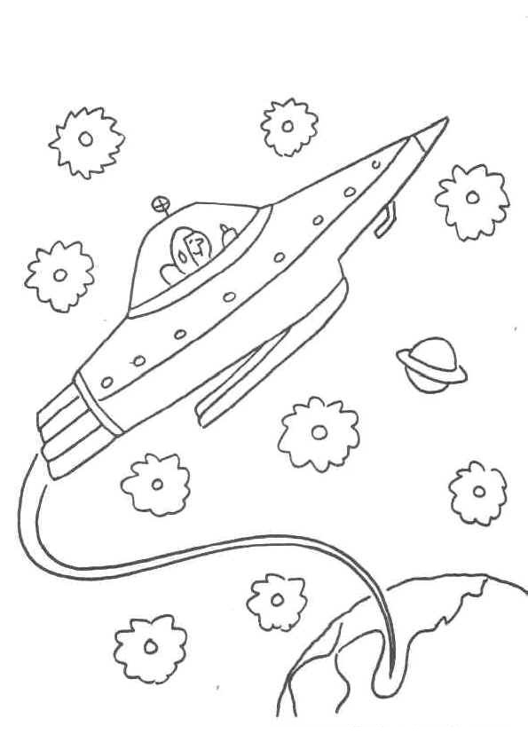 Free Printable Spaceship Coloring Pages