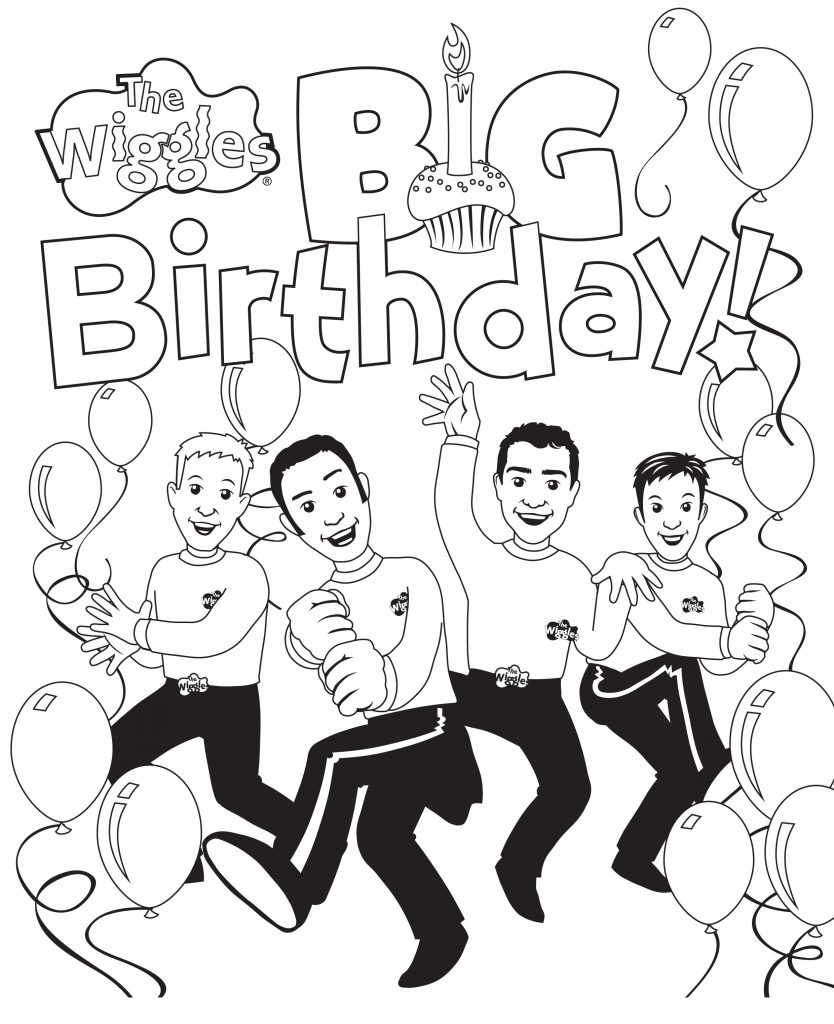 Free Printable Wiggles Coloring Pages